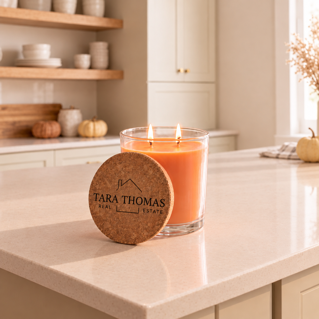 Candle - Glass with Cork Lid