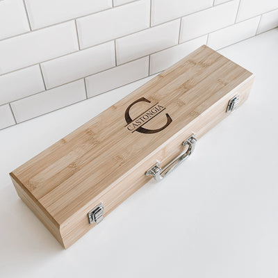 Custom Bamboo Grill Set