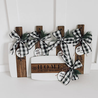 Custom Holiday Boards with Ornament