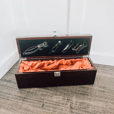 Custom Rosewood Wine Box with Tools