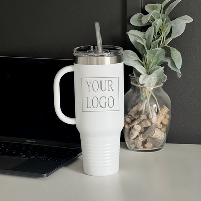 40 oz Travel Mug with Straw