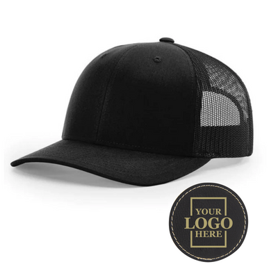 Branded Trucker Snapback Hat - Round Patch