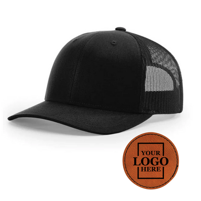 Branded Trucker Snapback Hat - Round Patch