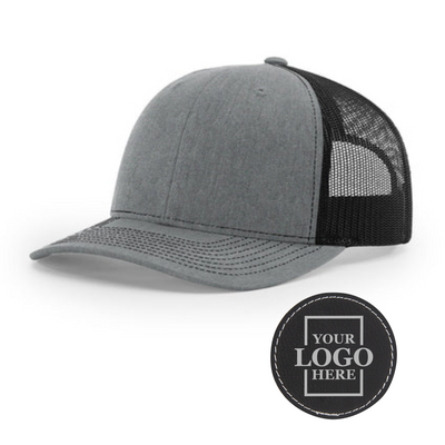 Branded Trucker Snapback Hat - Round Patch