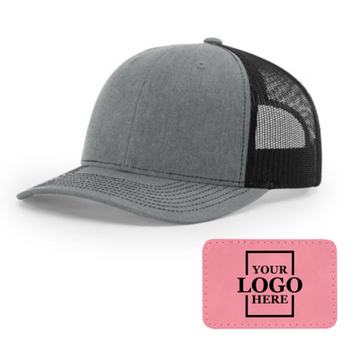 Branded Trucker Snapback Hat - Rectangle Patch