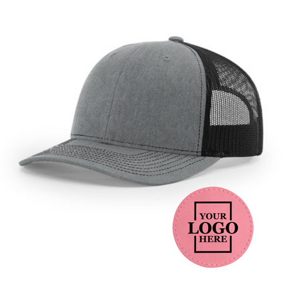 Branded Trucker Snapback Hat - Round Patch