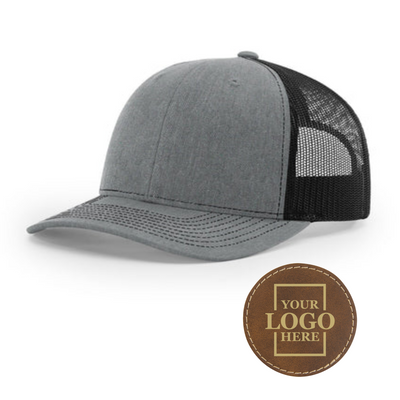 Branded Trucker Snapback Hat - Round Patch