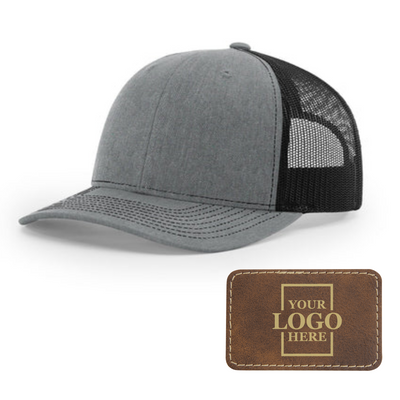 Branded Trucker Snapback Hat - Rectangle Patch