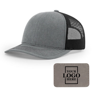 Branded Trucker Snapback Hat - Rectangle Patch