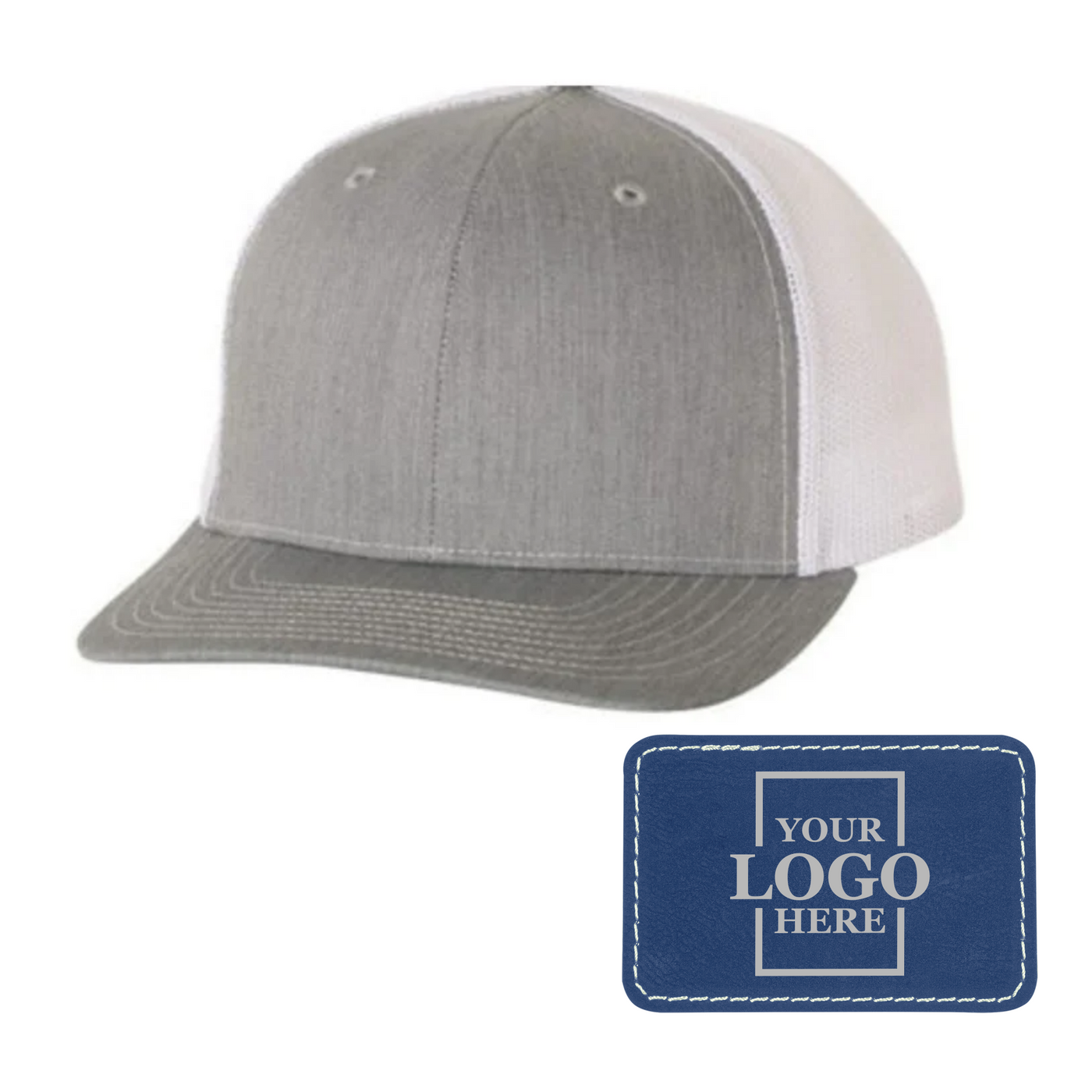 Branded Trucker Snapback Hat - Rectangle Patch