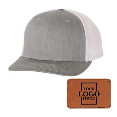 Branded Trucker Snapback Hat - Rectangle Patch