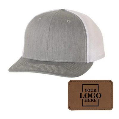 Branded Trucker Snapback Hat - Rectangle Patch