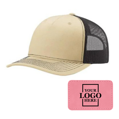 Branded Trucker Snapback Hat - Rectangle Patch