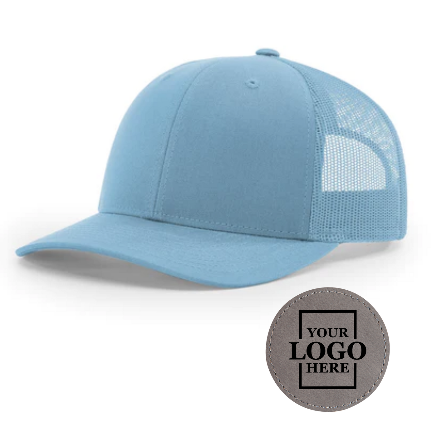 Branded Trucker Snapback Hat - Round Patch