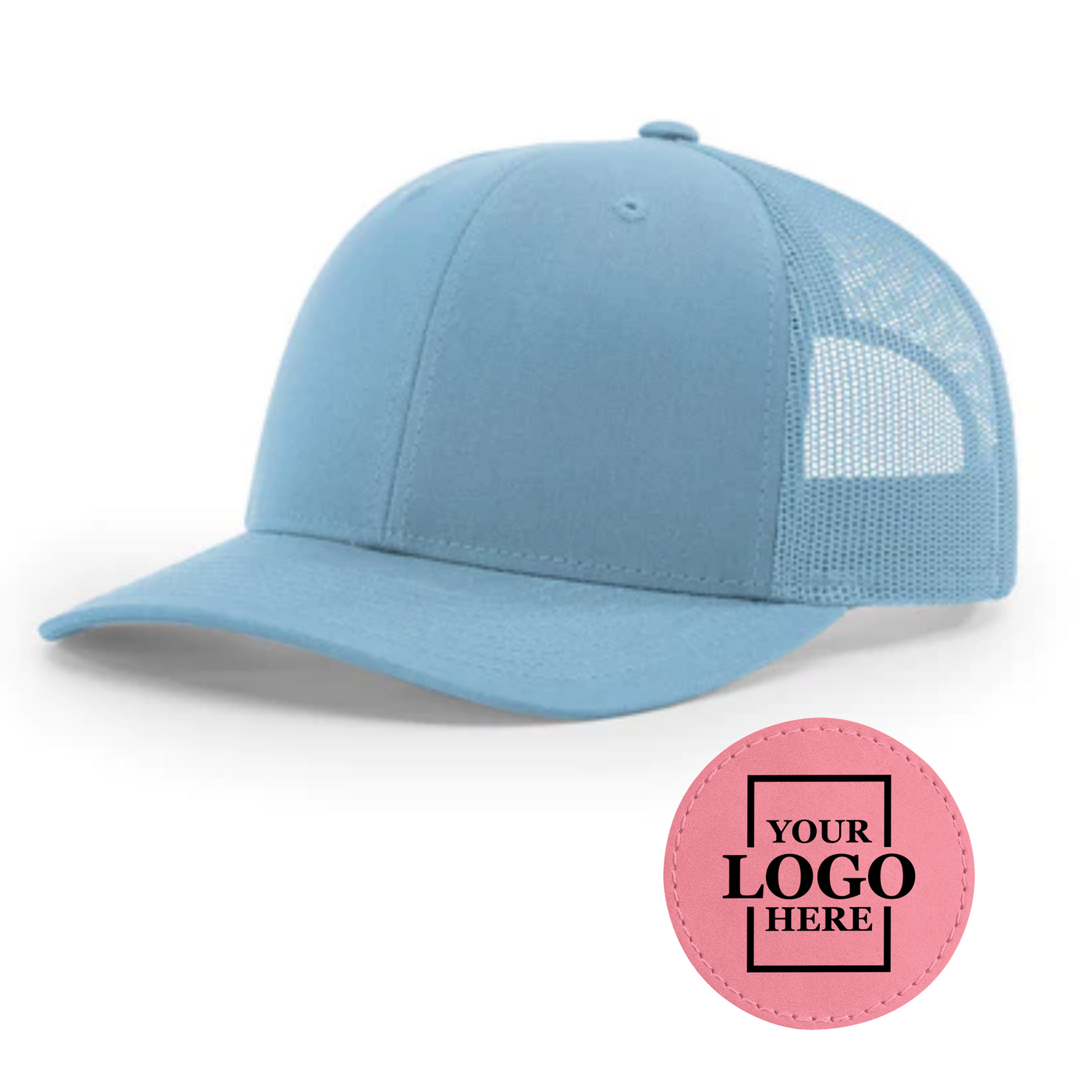 Branded Trucker Snapback Hat - Round Patch