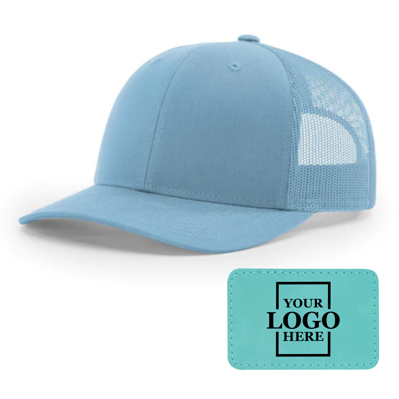 Branded Trucker Snapback Hat - Rectangle Patch