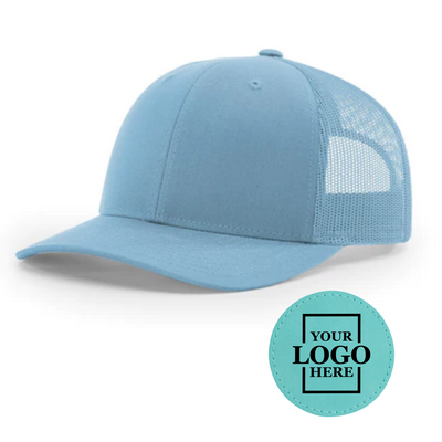 Branded Trucker Snapback Hat - Round Patch