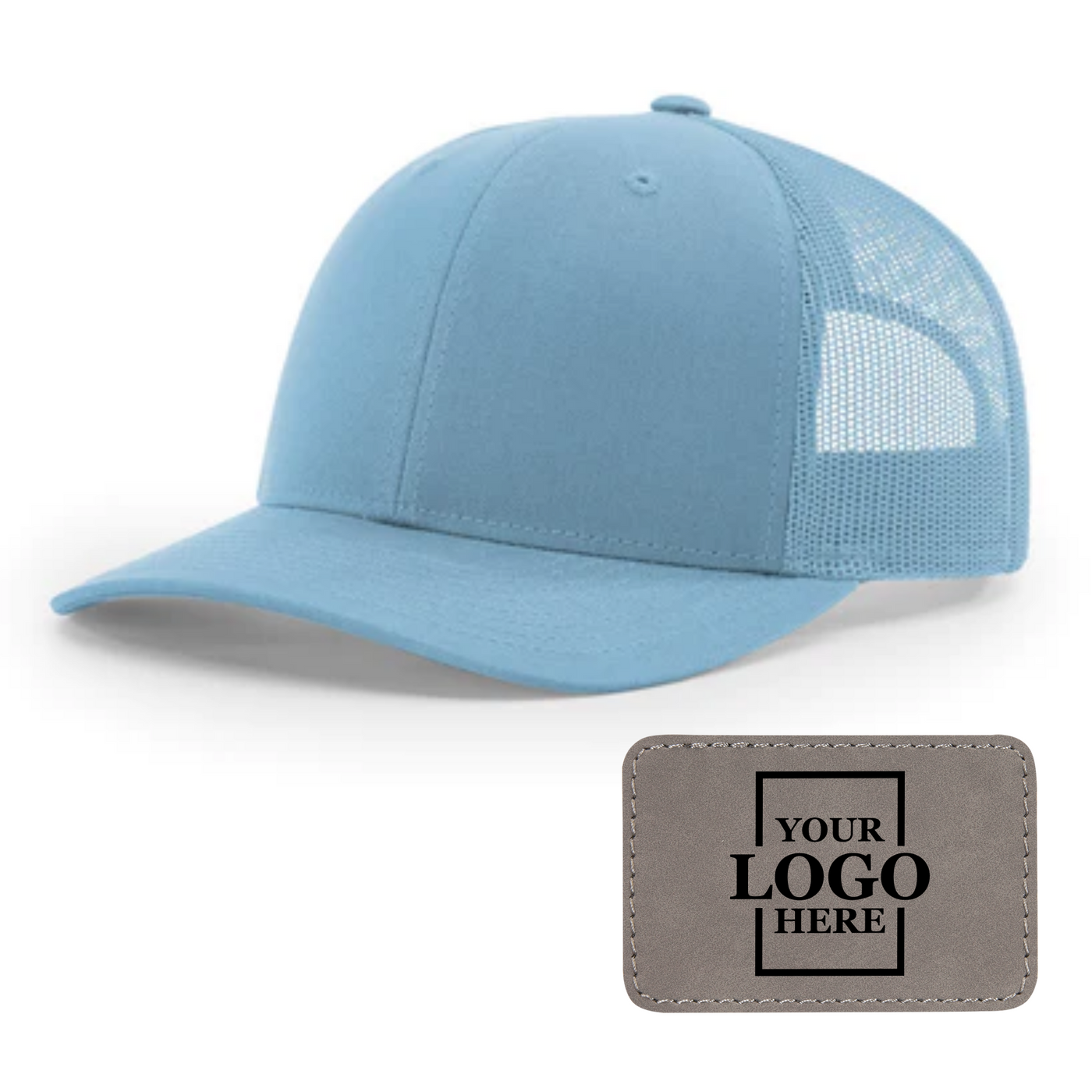 Branded Trucker Snapback Hat - Rectangle Patch