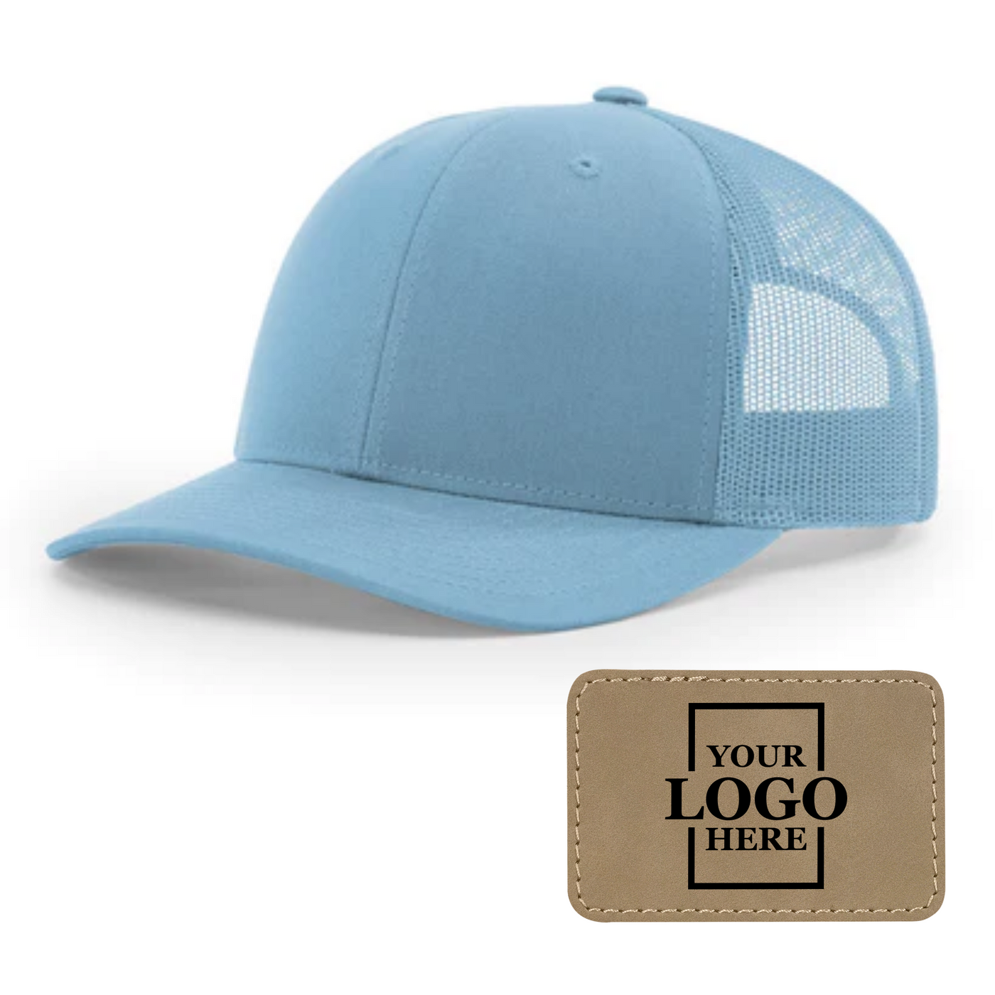 Branded Trucker Snapback Hat - Rectangle Patch