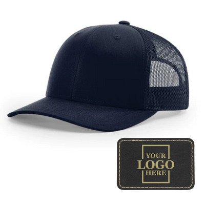 Branded Trucker Snapback Hat - Rectangle Patch