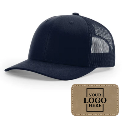 Branded Trucker Snapback Hat - Rectangle Patch