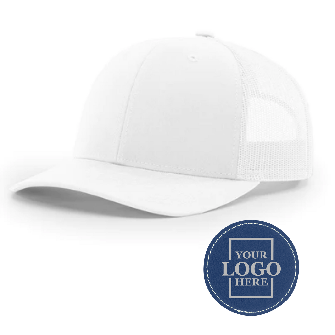 Branded Trucker Snapback Hat - Round Patch