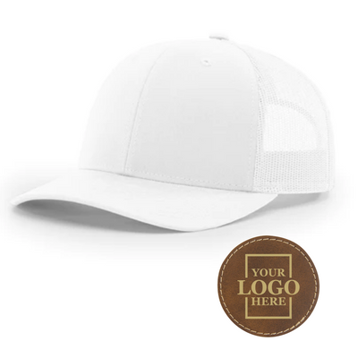 Branded Trucker Snapback Hat - Round Patch