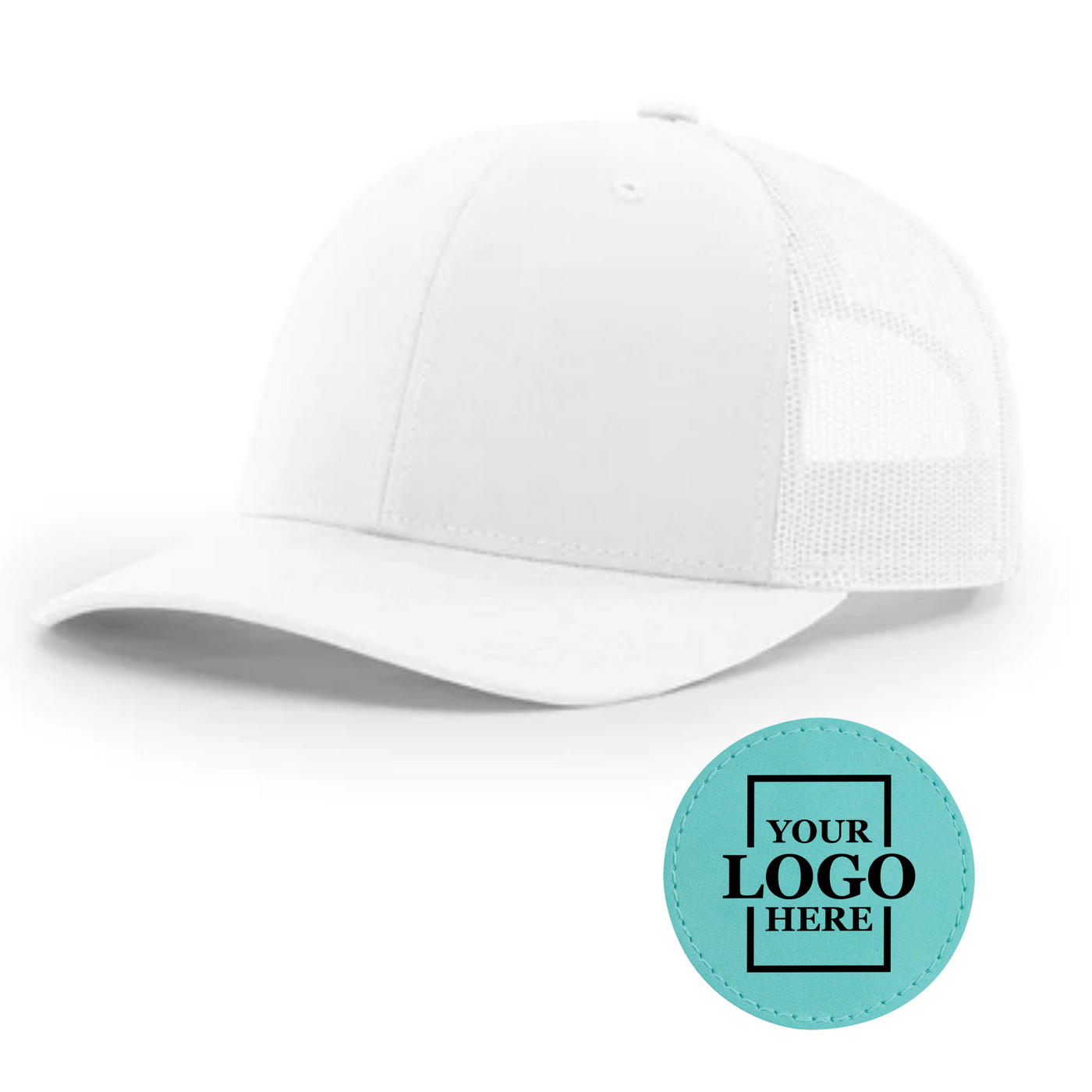 Branded Trucker Snapback Hat - Round Patch