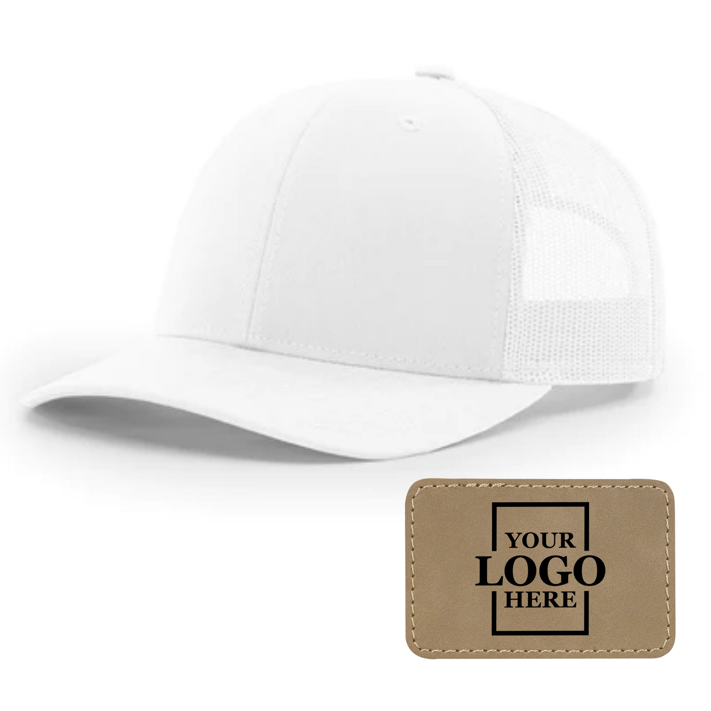 Branded Trucker Snapback Hat - Rectangle Patch