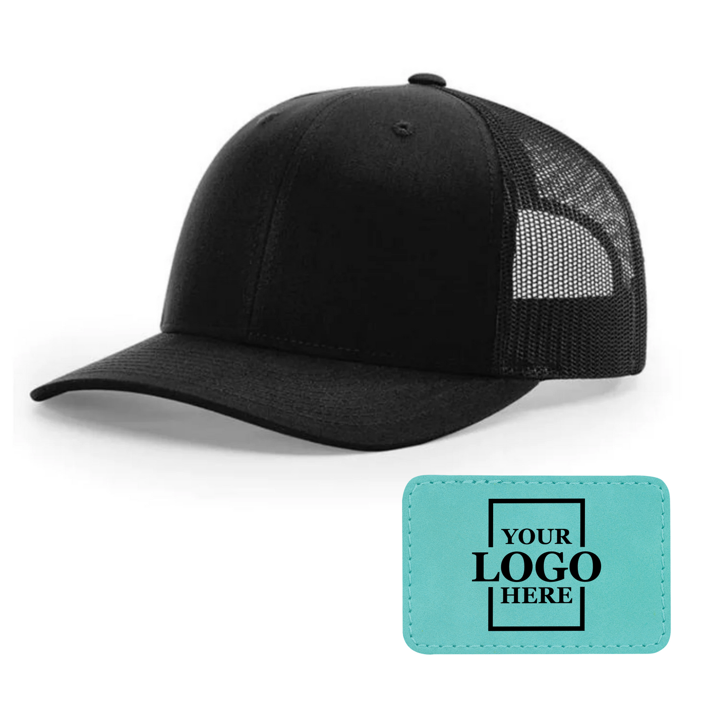 Branded Trucker Snapback Hat - Rectangle Patch