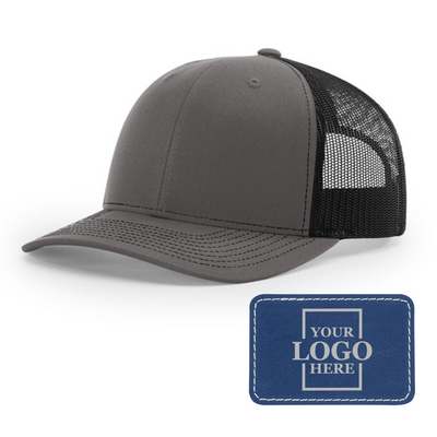 Branded Trucker Snapback Hat - Rectangle Patch