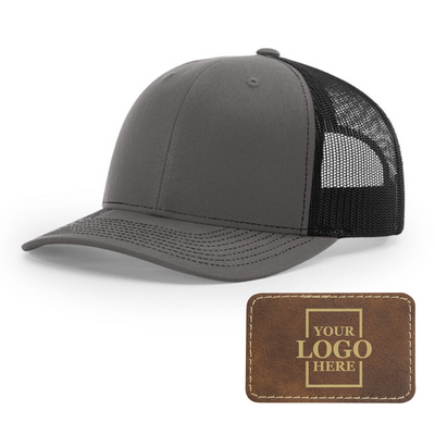 Branded Trucker Snapback Hat - Rectangle Patch