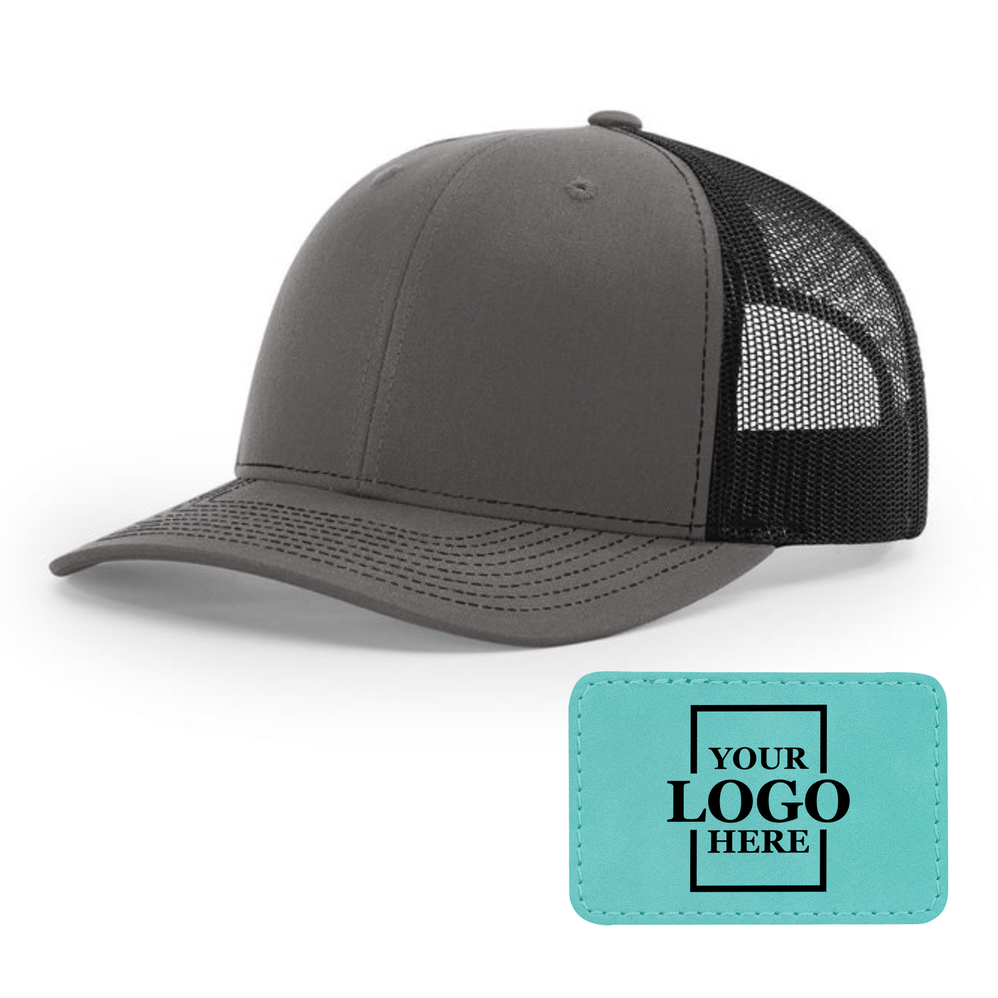 Branded Trucker Snapback Hat - Rectangle Patch