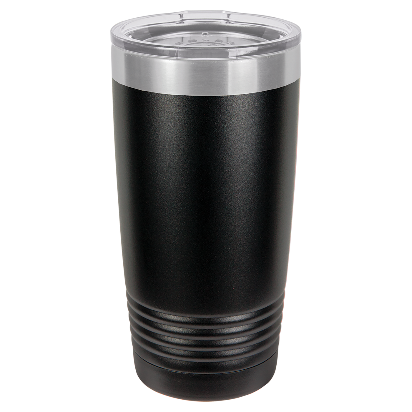 Real Estate logo branded 20 oz tumbler in black with silver engraving