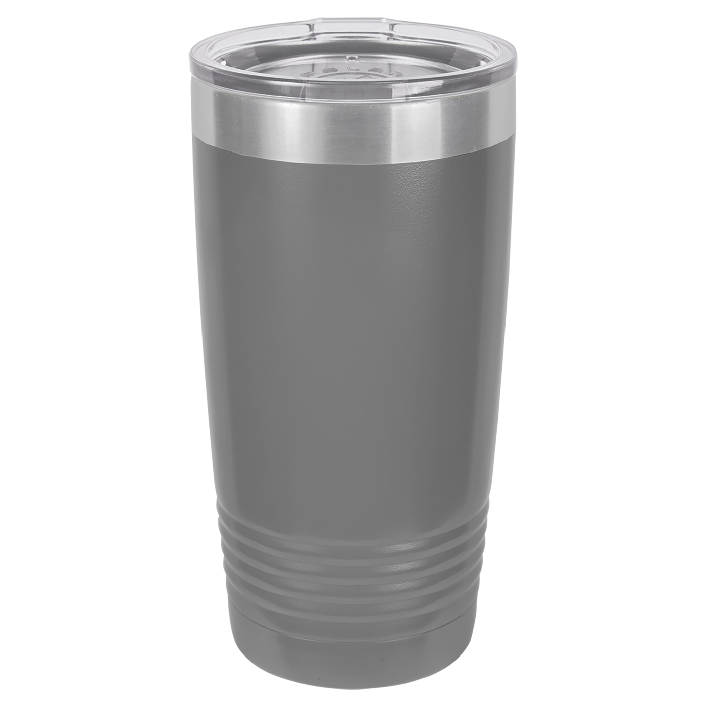  Real Estate logo branded 20 oz tumbler in gray with silver engraving