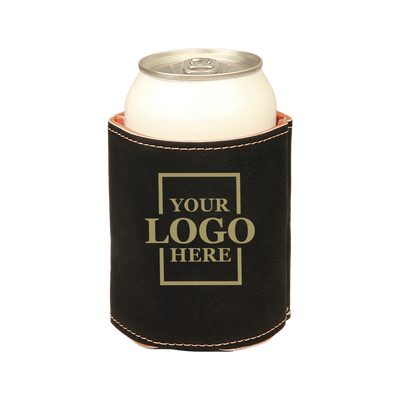 leatherette koozie real estate merch Realtor Branded Merch real estate gift Custom Closing Gift realtor Gift Customer Gift client Gift Personalized koozie drinkware promotional products branded koozie real estate team merch team  gifts realtor drinkware