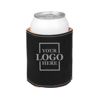 leatherette koozie real estate merch Realtor Branded Merch real estate gift Custom Closing Gift realtor Gift Customer Gift client Gift Personalized koozie drinkware promotional products branded koozie real estate team merch team  gifts realtor drinkware