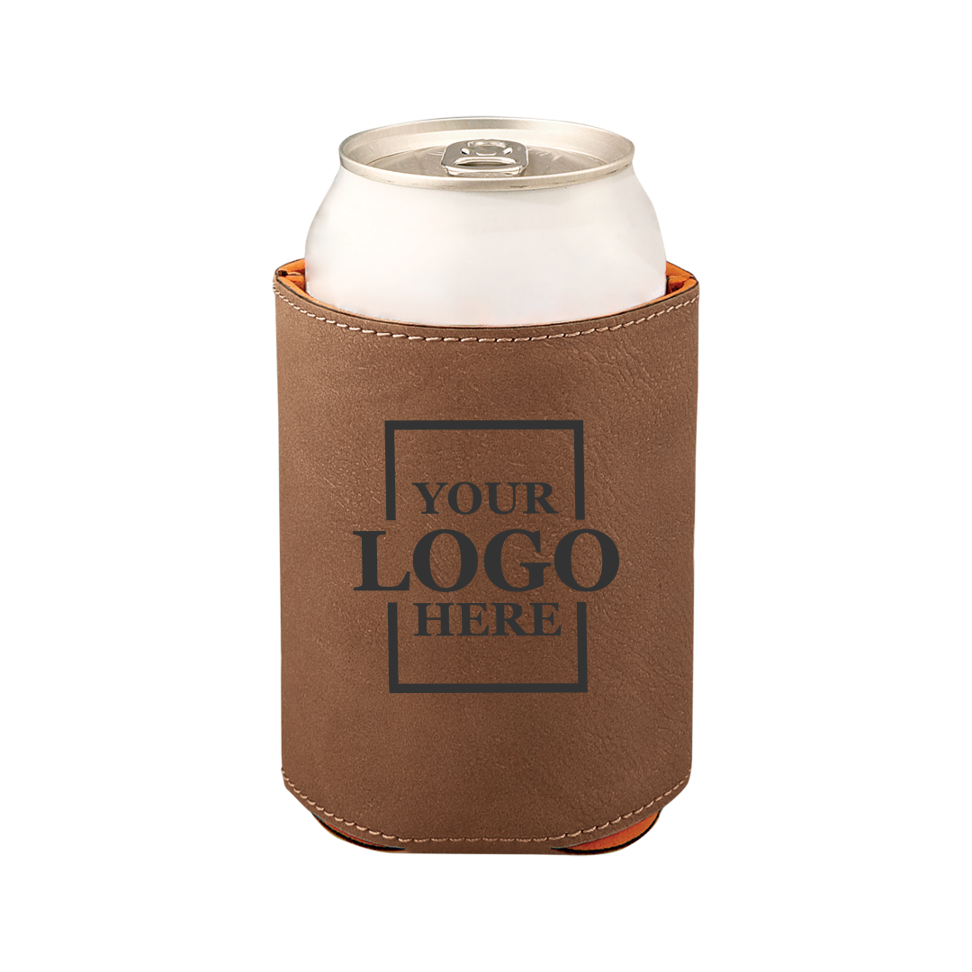 leatherette koozie real estate merch Realtor Branded Merch real estate gift Custom Closing Gift realtor Gift Customer Gift client Gift Personalized koozie drinkware promotional products branded koozie real estate team merch team  gifts realtor drinkware