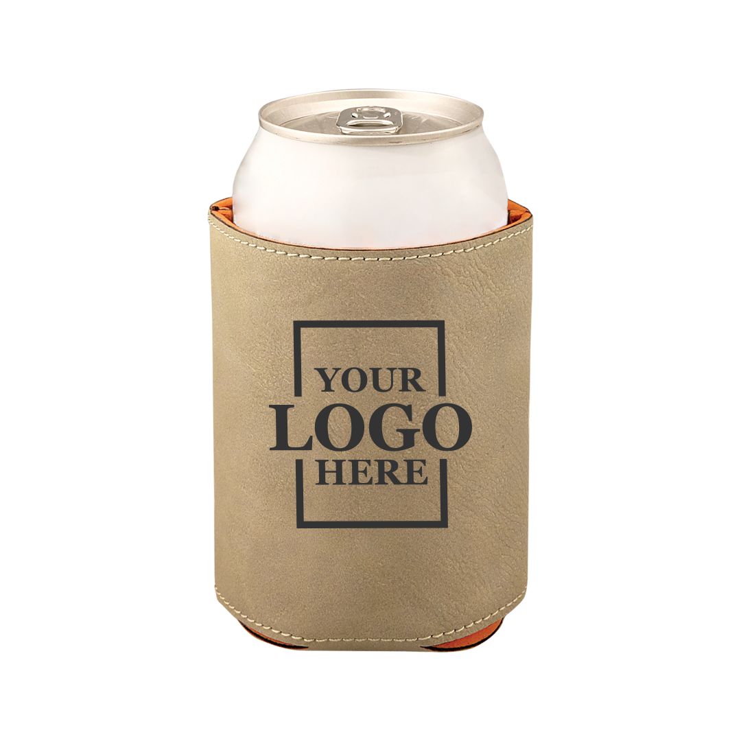 leatherette koozie real estate merch Realtor Branded Merch real estate gift Custom Closing Gift realtor Gift Customer Gift client Gift Personalized koozie drinkware promotional products branded koozie real estate team merch team  gifts realtor drinkware