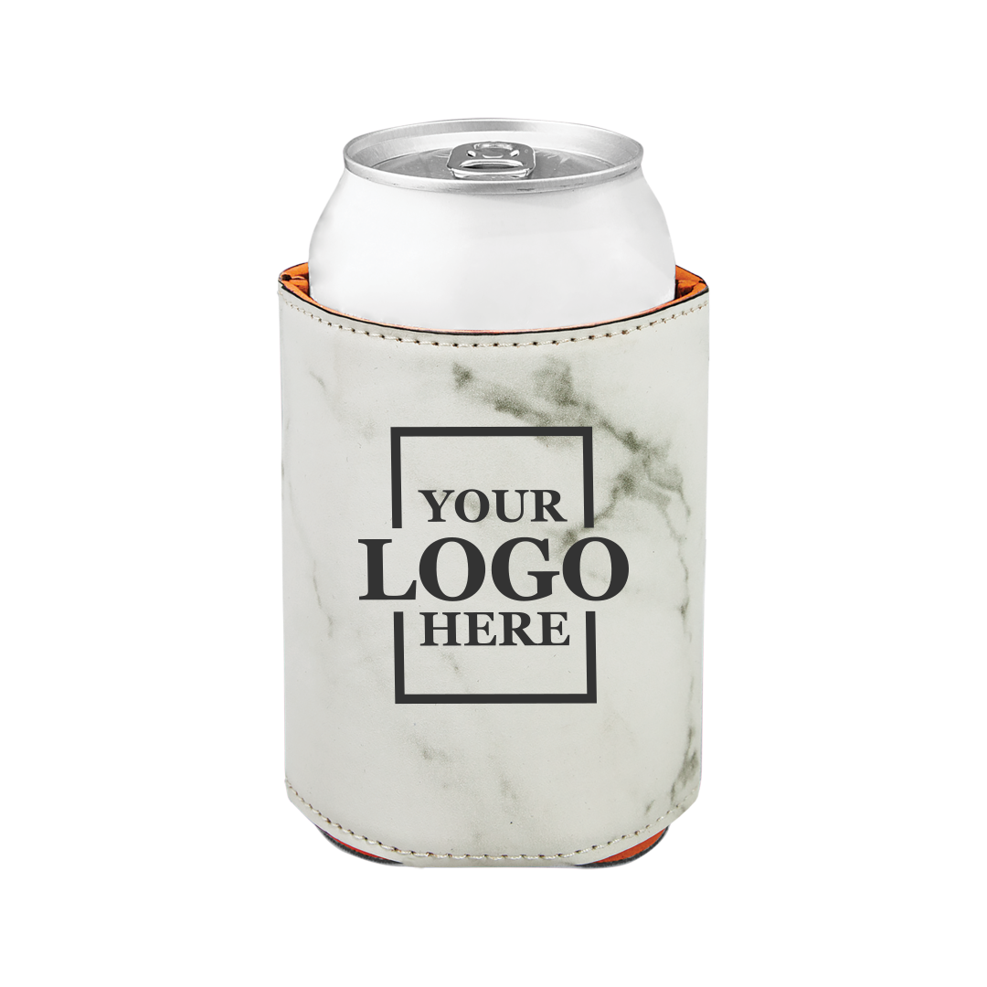 leatherette koozie real estate merch Realtor Branded Merch real estate gift Custom Closing Gift realtor Gift Customer Gift client Gift Personalized koozie drinkware promotional products branded koozie real estate team merch team  gifts realtor drinkware