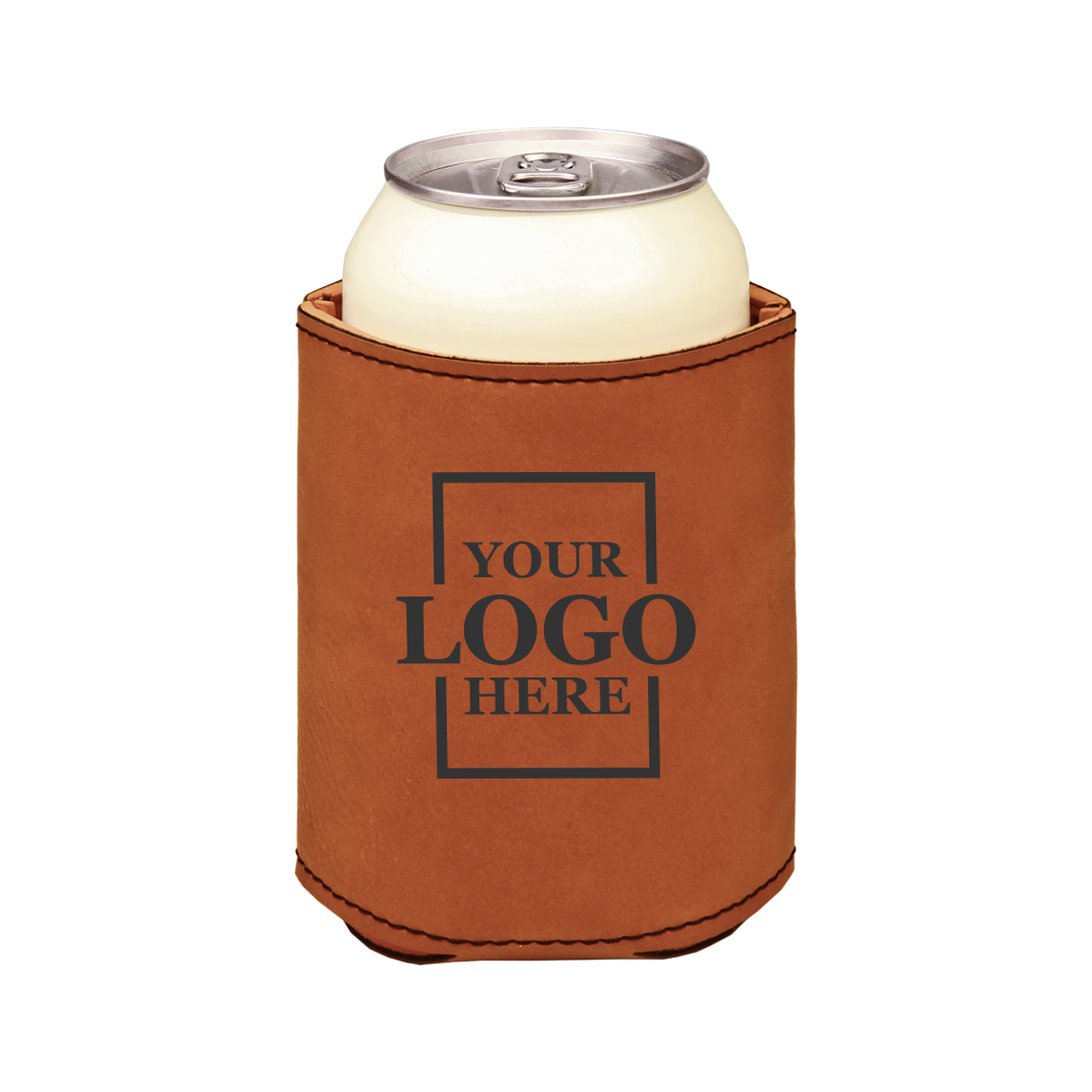 leatherette koozie real estate merch Realtor Branded Merch real estate gift Custom Closing Gift realtor Gift Customer Gift client Gift Personalized koozie drinkware promotional products branded koozie real estate team merch team  gifts realtor drinkware