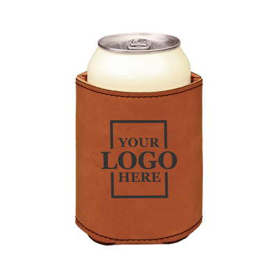 leatherette koozie real estate merch Realtor Branded Merch real estate gift Custom Closing Gift realtor Gift Customer Gift client Gift Personalized koozie drinkware promotional products branded koozie real estate team merch team  gifts realtor drinkware