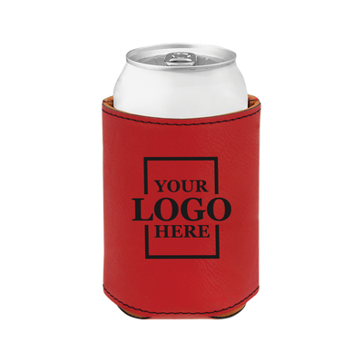 leatherette koozie real estate merch Realtor Branded Merch real estate gift Custom Closing Gift realtor Gift Customer Gift client Gift Personalized koozie drinkware promotional products branded koozie real estate team merch team  gifts realtor drinkware