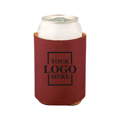 leatherette koozie real estate merch Realtor Branded Merch real estate gift Custom Closing Gift realtor Gift Customer Gift client Gift Personalized koozie drinkware promotional products branded koozie real estate team merch team  gifts realtor drinkware