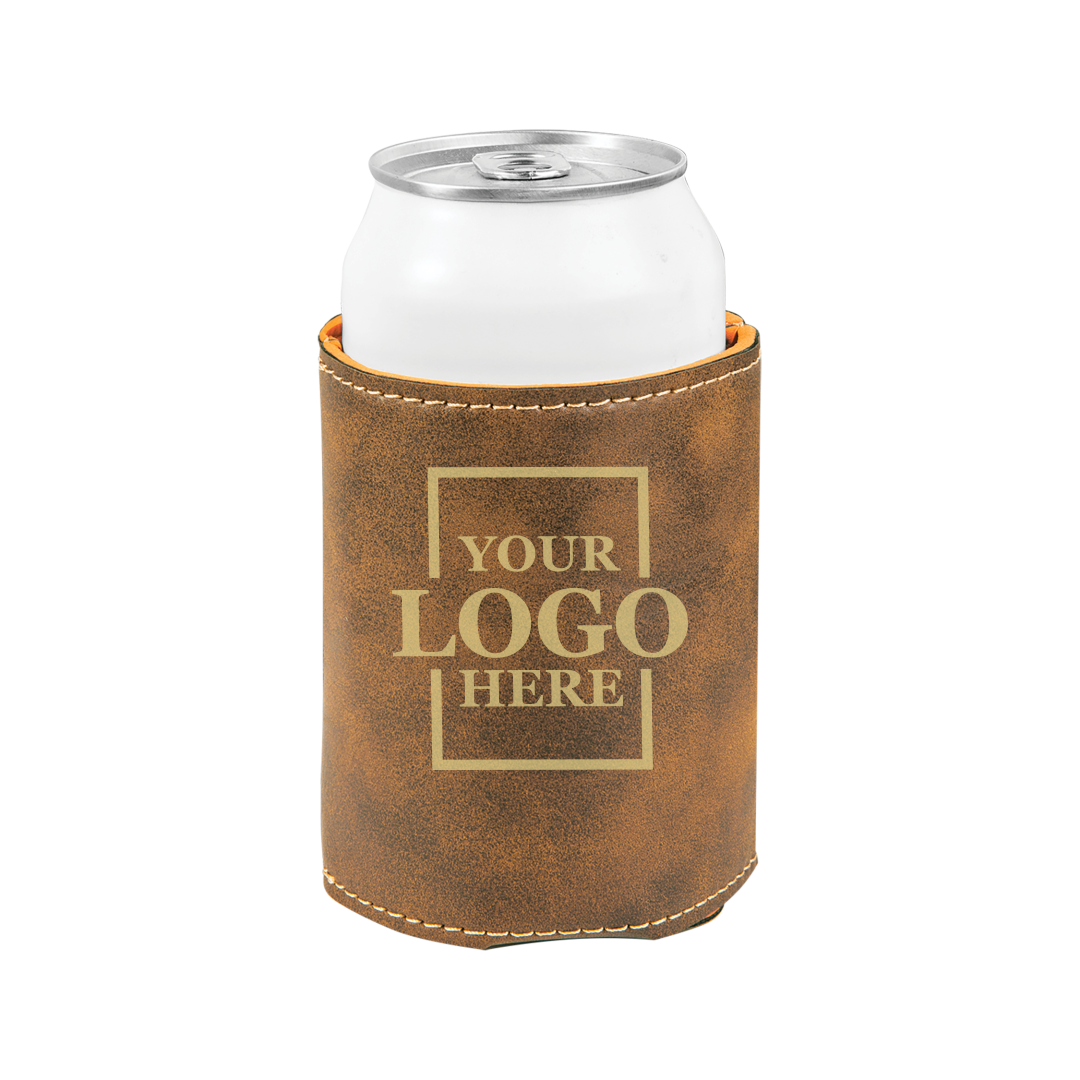 leatherette koozie real estate merch Realtor Branded Merch real estate gift Custom Closing Gift realtor Gift Customer Gift client Gift Personalized koozie drinkware promotional products branded koozie real estate team merch team  gifts realtor drinkware