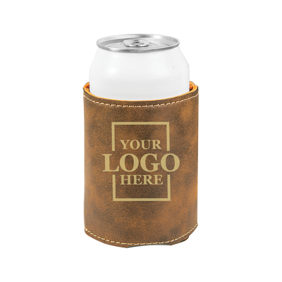 leatherette koozie real estate merch Realtor Branded Merch real estate gift Custom Closing Gift realtor Gift Customer Gift client Gift Personalized koozie drinkware promotional products branded koozie real estate team merch team  gifts realtor drinkware