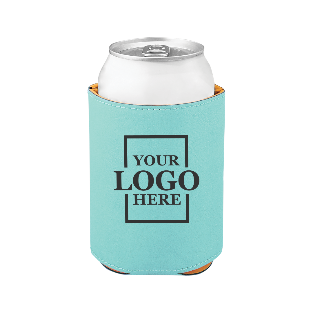 leatherette koozie real estate merch Realtor Branded Merch real estate gift Custom Closing Gift realtor Gift Customer Gift client Gift Personalized koozie drinkware promotional products branded koozie real estate team merch team  gifts realtor drinkware