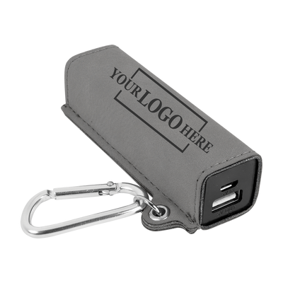 Branded Leatherette USB Power Bank