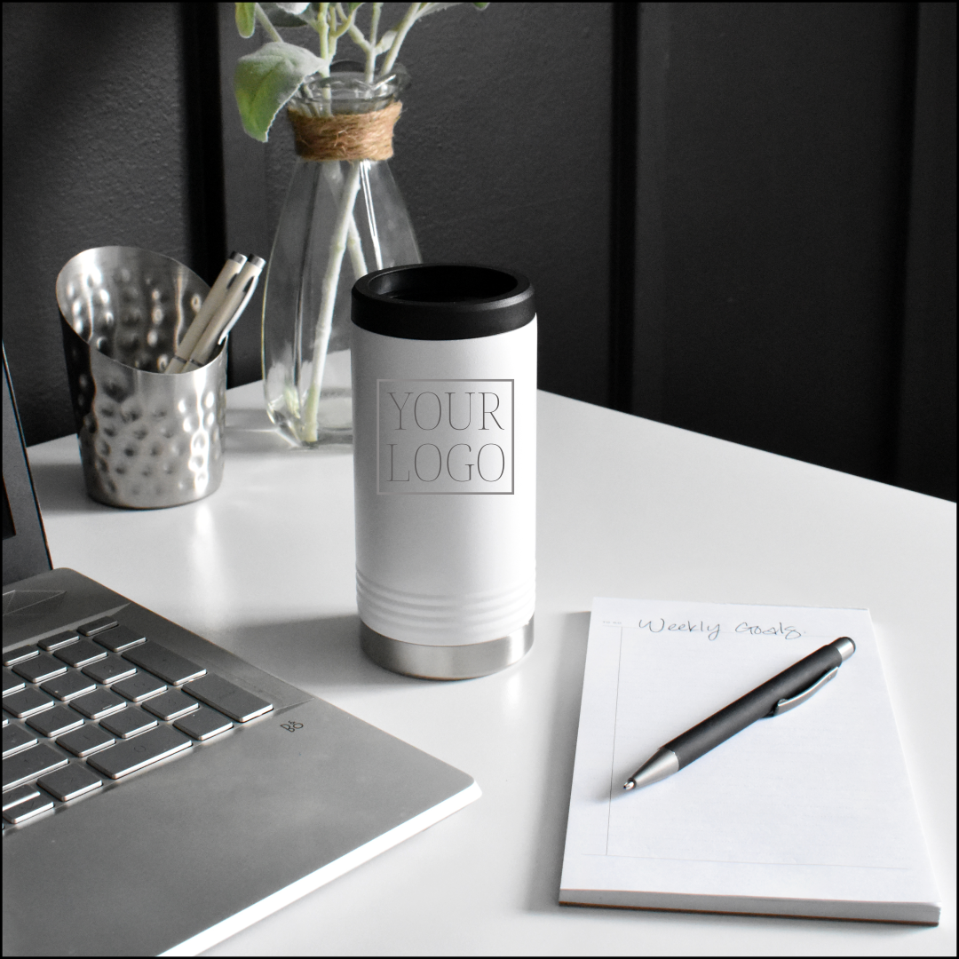 Branded slim koozie slim can koozie Branded Drinkware Realtor Branded Merch Engraved slim koozie Custom Closing Gift Client Gift Customer Gift Employee Gift Personalized slim koozie drinkware promotional products promotional drinkware real estate team merch team gifts birthday gifts realtor drinkware