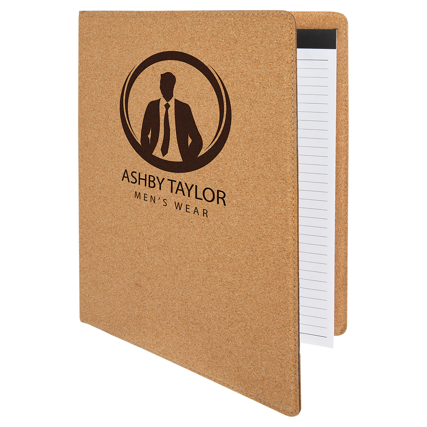 Branded Leatherette Portfolio with Notepad